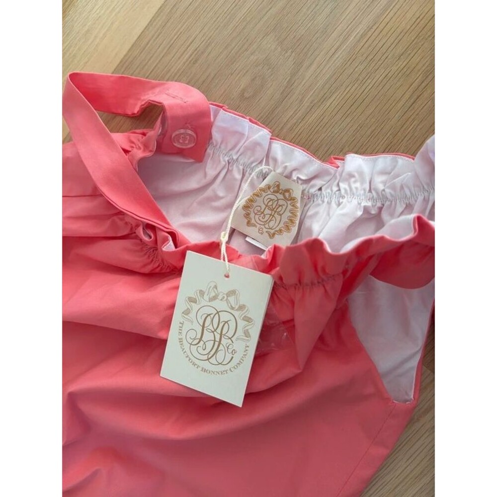 New Beaufort Bonnet Company Maebelle girls coral bow dress size 8 - Picture 6 of 7